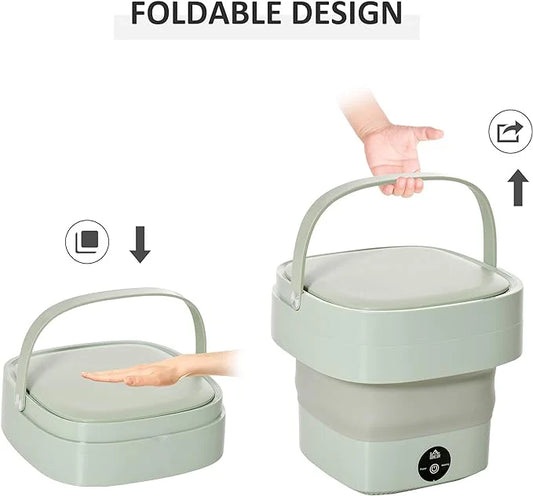 Portable Foldable Mini Washing Machine – Compact, Lightweight & Efficient