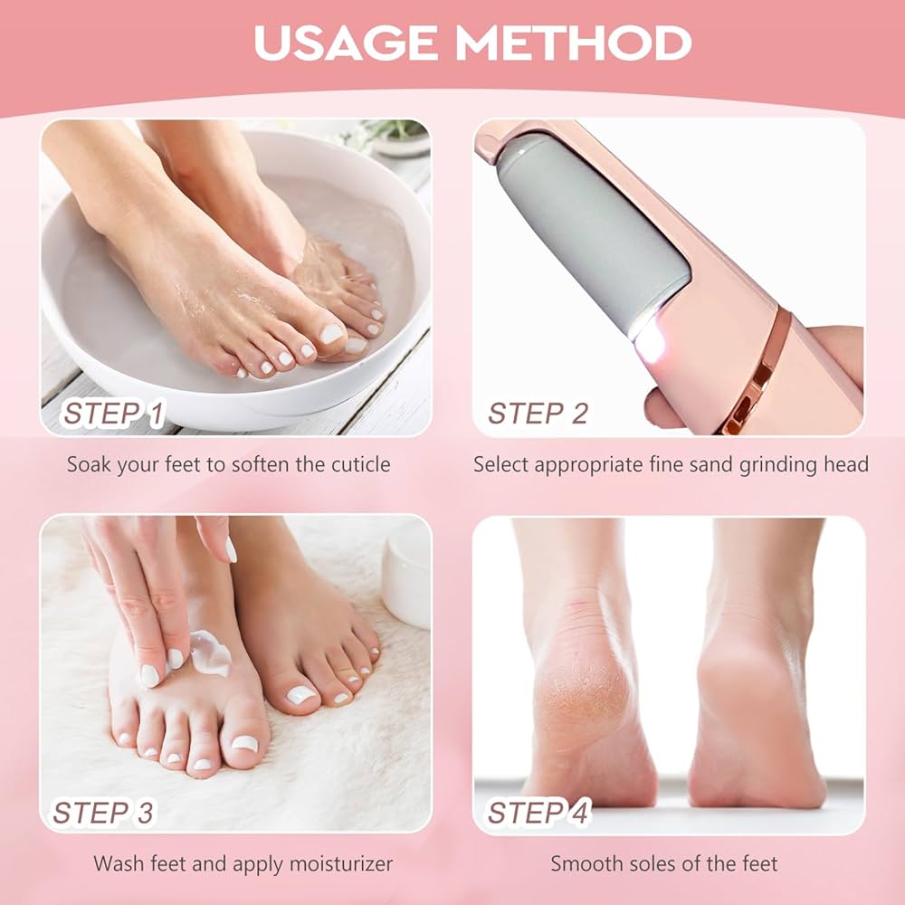 Electric Pedicure Foot File – Smooth, Salon-Quality Feet at Home 👣