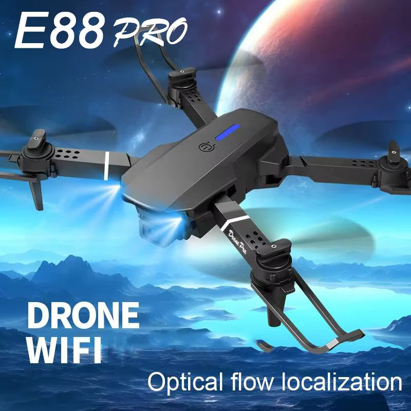 E88Pro 4K Dual Camera Foldable RC Drone – Pro-Level Aerial Views, Made Easy