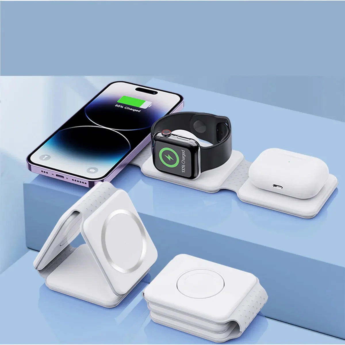 ⚡ 3-in-1 Wireless Charging Pad – Power Simplified