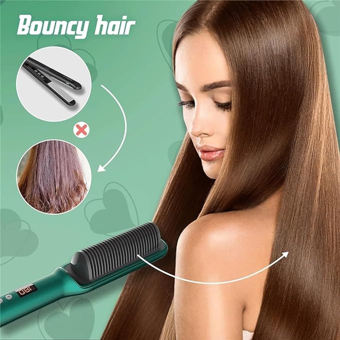 💁♀️✨ Hair Straightener Comb – Smooth, Sleek Hair in Minutes! 🔥🌟