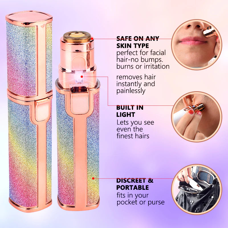 🌸 2-in-1 Eyebrow & Facial Hair Remover – Gentle, Fast & Effective