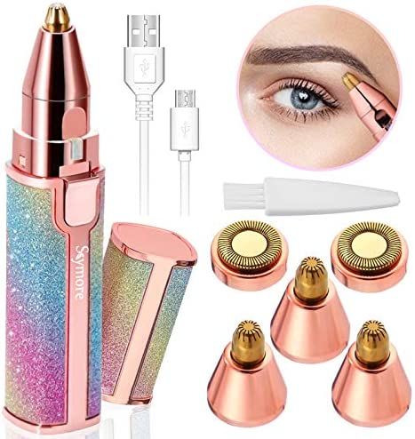 🌸 2-in-1 Eyebrow & Facial Hair Remover – Gentle, Fast & Effective