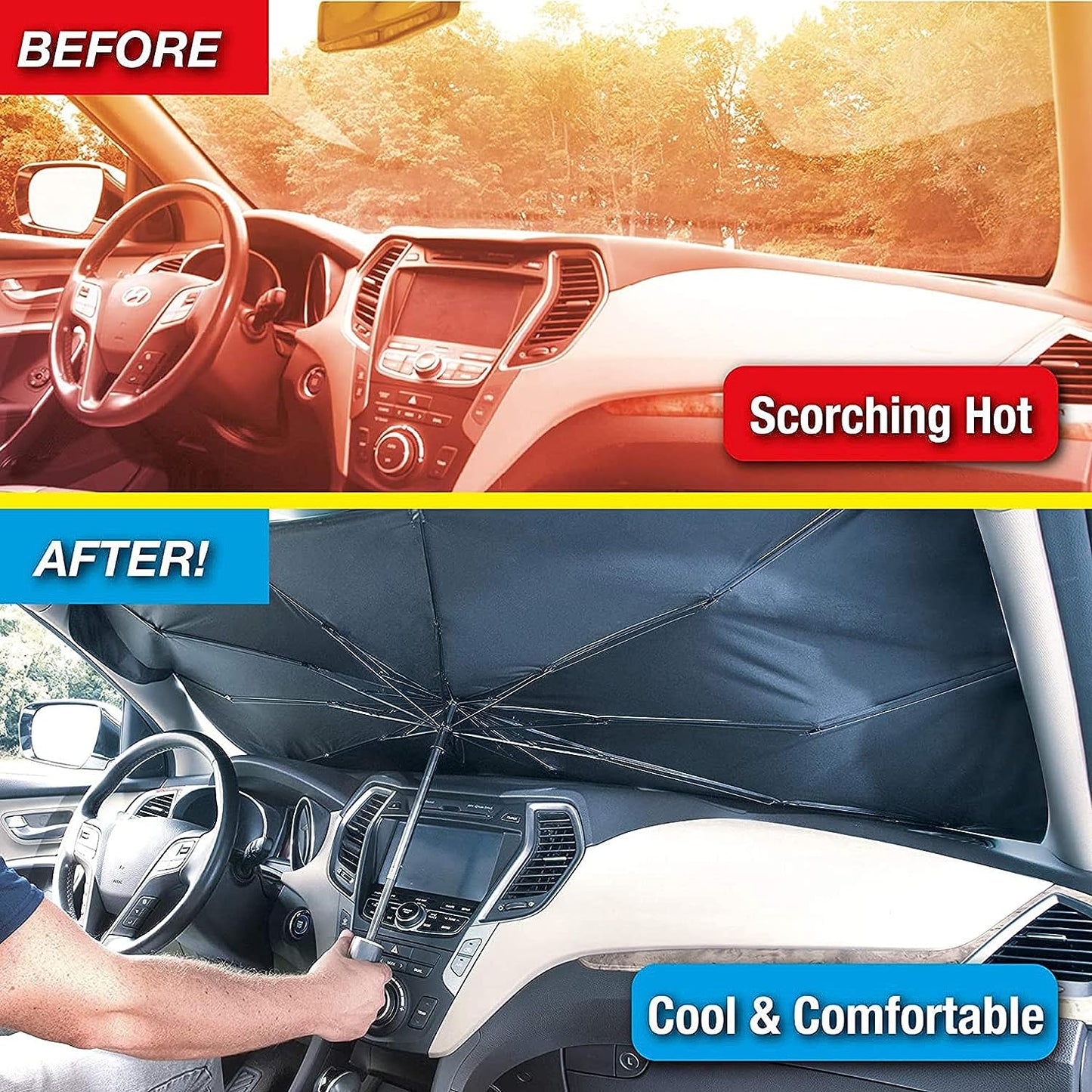 🚗 Car Windshield Sun Shade – Shield Your Car from Heat & UV Rays