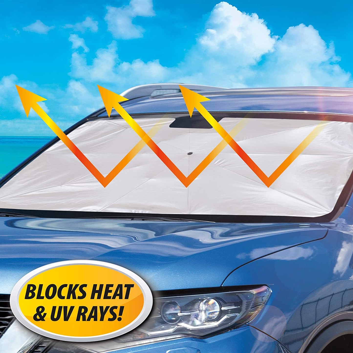 🚗 Car Windshield Sun Shade – Shield Your Car from Heat & UV Rays
