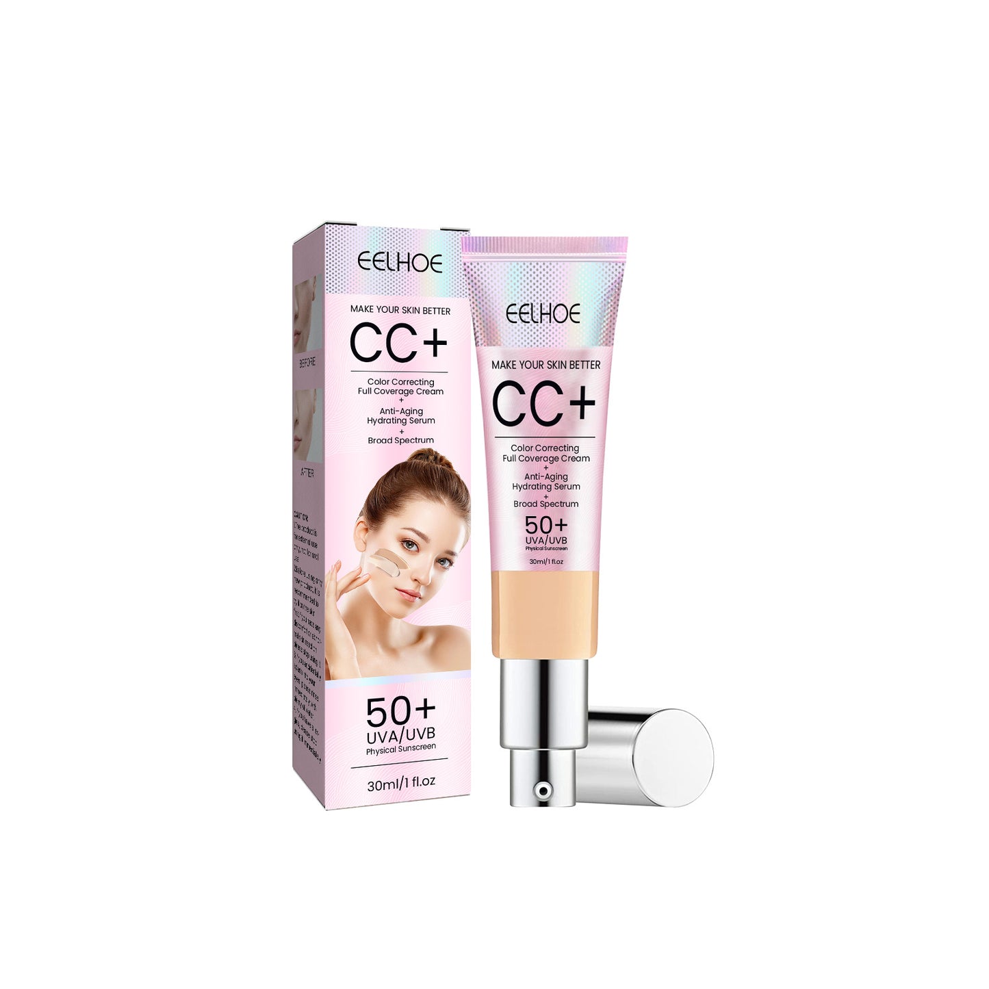 🌸 Eelhoe CC+ Cream – Flawless Coverage & Skincare in One