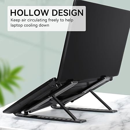 Adjustable Aluminum Laptop Stand – Ergonomic, Foldable & Built to Last