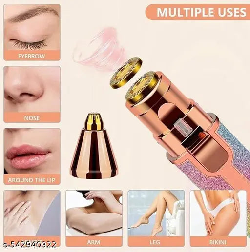 🌸 2-in-1 Eyebrow & Facial Hair Remover – Gentle, Fast & Effective