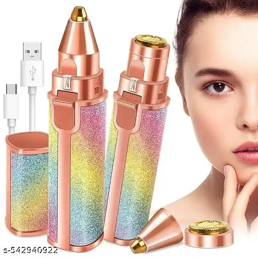 🌸 2-in-1 Eyebrow & Facial Hair Remover – Gentle, Fast & Effective