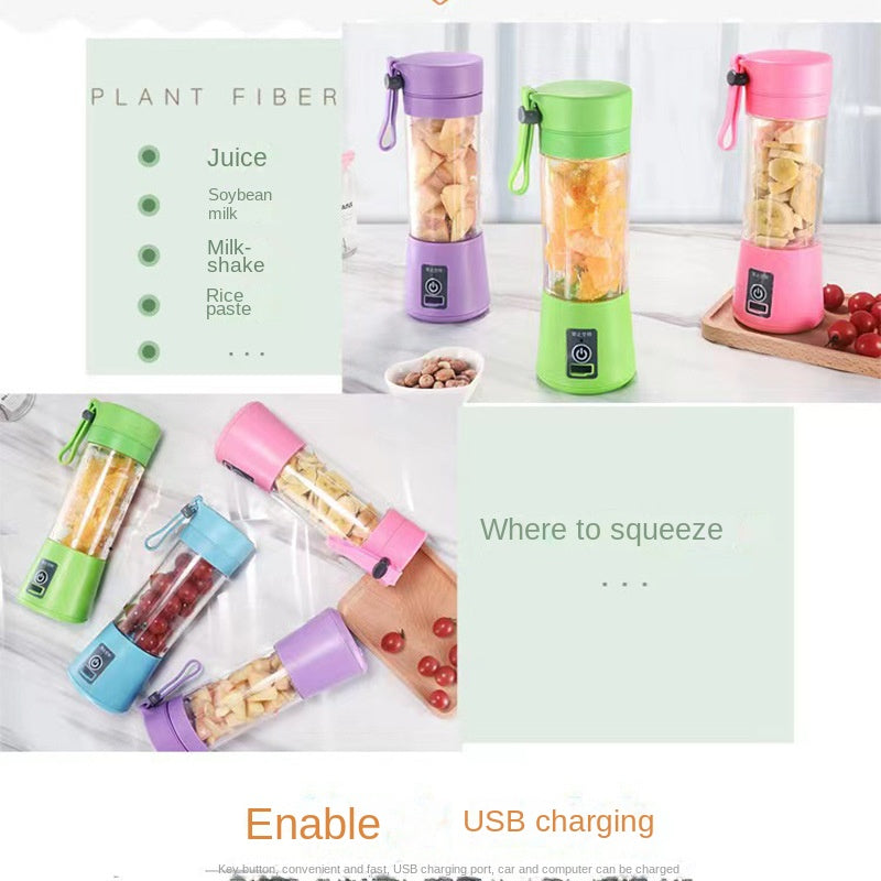 🔋 Portable Juicer Blender – Fresh Juice Anytime, Anywhere! 🍓🍍🍊