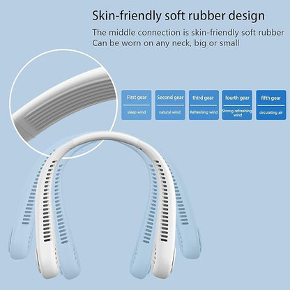Rechargeable Neck Fan Stay Cool Anytime, Anywhere – With the Bladeless Neck Fan