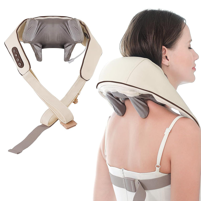 Neck and Shoulder Massager with Heat & Dual Speed (2000mAh)