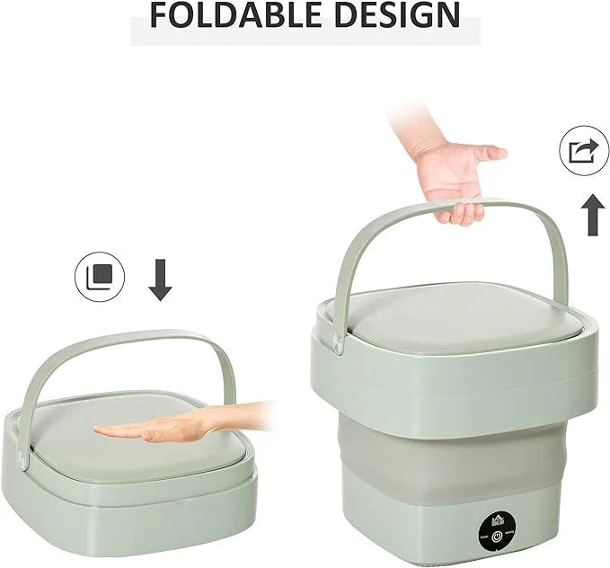 Portable Foldable Mini Washing Machine – Compact, Lightweight & Efficient
