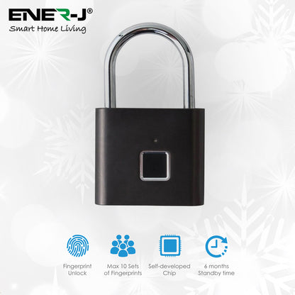 🔐 Golden Fox – Smart Fingerprint Padlock