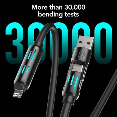 4-in-1 Multi USB Charging Cable – One Cable, All Devices