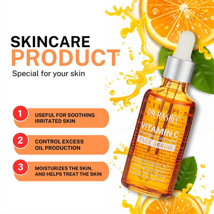🌟 Dr Rashel Vitamin C Face Serum – Brighten, Hydrate & Glow Naturally