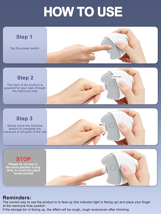 💅 Portable Electric Nail Clipper – Effortless, Safe & Precise Grooming On-the-Go! ⚡