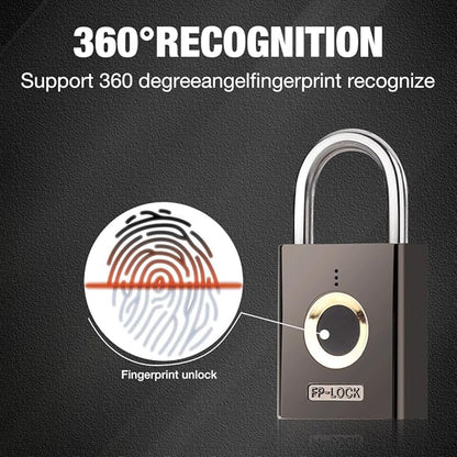 🔐 Golden Fox – Smart Fingerprint Padlock