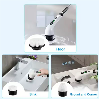 8 in 1  Electric Cleaning Brush – Powerful, Effortless & Versatile Cleaning 🧼
