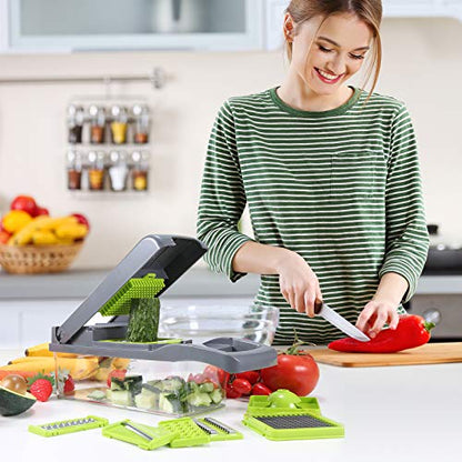 🥗 Ultimate 8-in-1 Vegetable Cutter, Chopper & Slicer – Fast, Easy & Safe Prep