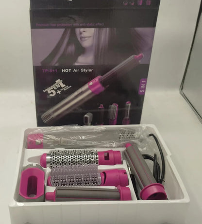 💁‍♀️ 5-in-1 Hot Hair Brush – Style, Dry, and Shine in One Go! ✨