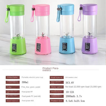 🔋 Portable Juicer Blender – Fresh Juice Anytime, Anywhere! 🍓🍍🍊