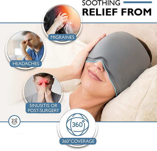 Migraine Relief Cap – Soothing 360° Therapy for Headache & Stress Relief