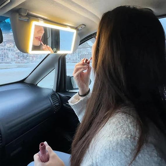 Car Sun Visor With Light Led Make-up Mirror