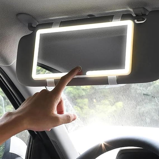 Car Sun Visor With Light Led Make-up Mirror