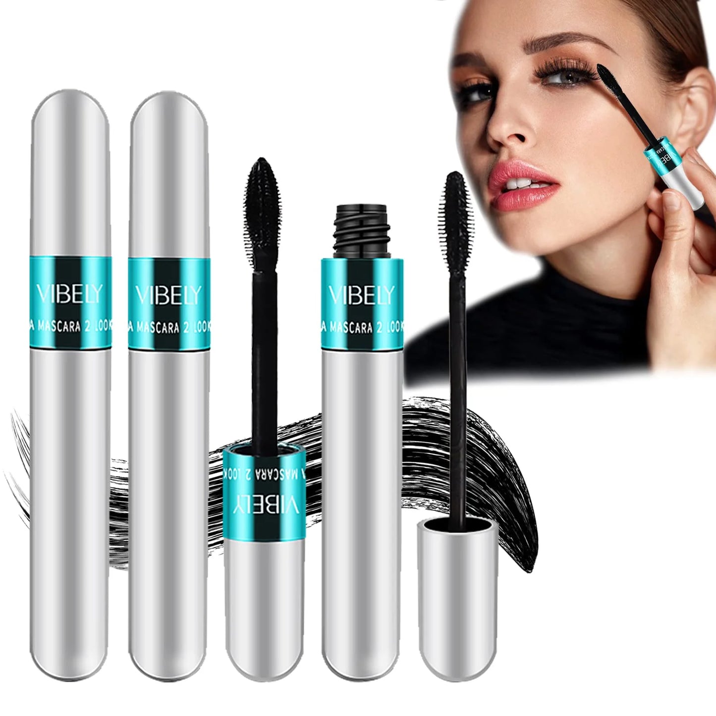 2 in 1 Magic Mascara – Volumize & Lengthen with One Swipe