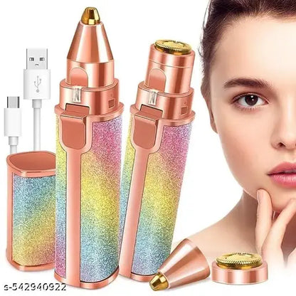 🌸 2-in-1 Eyebrow & Facial Hair Remover – Gentle, Fast & Effective