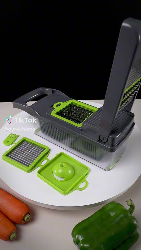 🥗 Ultimate 8-in-1 Vegetable Cutter, Chopper & Slicer – Fast, Easy & Safe Prep