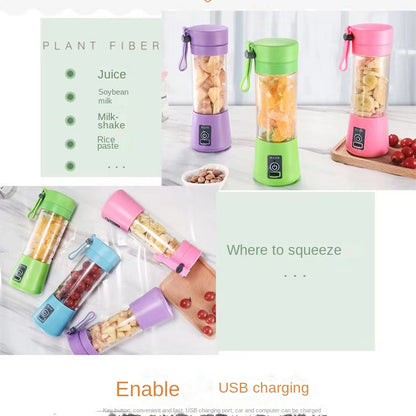 🔋 Portable Juicer Blender – Fresh Juice Anytime, Anywhere! 🍓🍍🍊