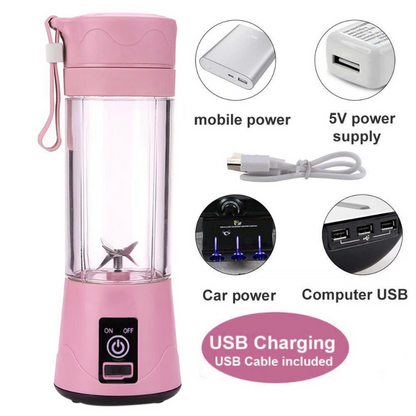 🔋 Portable Juicer Blender – Fresh Juice Anytime, Anywhere! 🍓🍍🍊